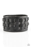 Road Hog - Black Bracelet - Paparazzi Accessories Bracelet Bedazzle Me Pretty Mobile Fashion Boutique