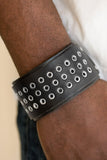Road Rage - Black Bracelet - Paparazzi Accessories Bracelet Bedazzle Me Pretty Mobile Fashion Boutique