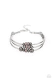 Road Trip Rebel - Silver Bracelet - Paparazzi Accessories Bracelet Bedazzle Me Pretty Mobile Fashion Boutique