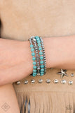 Road Trip Remix - Blue Bracelet - Paparazzi Accessories Bracelet Bedazzle Me Pretty Mobile Fashion Boutique