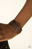 Road Trip Style - Brown Bracelet - Paparazzi Accessories Bracelet Bedazzle Me Pretty Mobile Fashion Boutique