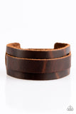 Road Trip Style - Brown Bracelet - Paparazzi Accessories Bracelet Bedazzle Me Pretty Mobile Fashion Boutique