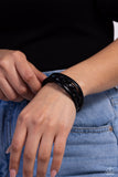 ROAM and Board - Black Bracelet - Paparazzi Accessories Bracelet Bedazzle Me Pretty Mobile Fashion Boutique