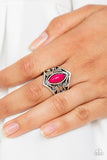 Roamin Rogue - Pink Ring - Paparazzi Accessories Ring Bedazzle Me Pretty Mobile Fashion Boutique