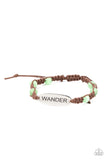 Roaming For Days - Green Bracelet - Paparazzi Accessories Bracelet Bedazzle Me Pretty Mobile Fashion Boutique