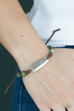 Roaming For Days - Green Bracelet - Paparazzi Accessories Bracelet Bedazzle Me Pretty Mobile Fashion Boutique