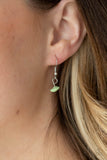 Roaming The Riverwalk - Green Necklace - Paparazzi Accessories Necklace Bedazzle Me Pretty Mobile Fashion Boutique