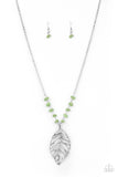 Roaming The Riverwalk - Green Necklace - Paparazzi Accessories Necklace Bedazzle Me Pretty Mobile Fashion Boutique
