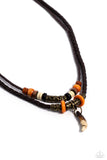 Robust Rhythm - Brass Necklace - Paparazzi Accessories Necklace Bedazzle Me Pretty Mobile Fashion Boutique