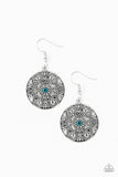 Rochester Royale - Blue Earrings - Paparazzi Accessories Earrings Bedazzle Me Pretty Mobile Fashion Boutique