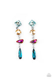 Rock Candy Elegance - Multi Post Earrings - Paparazzi Accessories Post Earrings Bedazzle Me Pretty Mobile Fashion Boutique