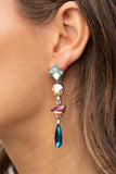 Rock Candy Elegance - Multi Post Earrings - Paparazzi Accessories Post Earrings Bedazzle Me Pretty Mobile Fashion Boutique