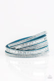 Rock Star Attitude - Blue Bracelet - Paparazzi Accessories Bracelet Bedazzle Me Pretty Mobile Fashion Boutique