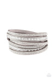 Rock Star Attitude - Silver Bracelet - Paparazzi Accessories Bracelet Bedazzle Me Pretty Mobile Fashion Boutique