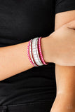 Rock Star Rocker - Pink Bracelet - Paparazzi Accessories Bracelet Bedazzle Me Pretty Mobile Fashion Boutique