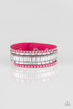 Rock Star Rocker - Pink Bracelet - Paparazzi Accessories Bracelet Bedazzle Me Pretty Mobile Fashion Boutique