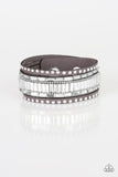 Rock Star Rocker - Silver Bracelet - Paparazzi Accessories Bracelet Bedazzle Me Pretty Mobile Fashion Boutique