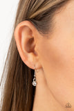 Rock Star Sparkle - White Necklace - Paparazzi Accessories Necklace Bedazzle Me Pretty Mobile Fashion Boutique