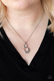 Rockefeller Royal - Silver Necklace - Paparazzi Accessories Necklace Bedazzle Me Pretty Mobile Fashion Boutique