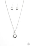 Rockefeller Royal - Silver Necklace - Paparazzi Accessories Necklace Bedazzle Me Pretty Mobile Fashion Boutique