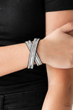 Rocker Rivalry - Black Bracelet - Paparazzi Accessories Bracelet Bedazzle Me Pretty Mobile Fashion Boutique