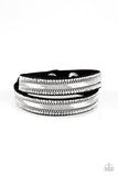 Rocker Rivalry - Black Bracelet - Paparazzi Accessories Bracelet Bedazzle Me Pretty Mobile Fashion Boutique