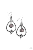 Rocky Mountain Royalty - Silver Earrings - Paparazzi Accessories Earrings Bedazzle Me Pretty Mobile Fashion Boutique
