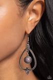 Rocky Mountain Royalty - Silver Earrings - Paparazzi Accessories Earrings Bedazzle Me Pretty Mobile Fashion Boutique