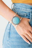 RODEO Rage - Blue Bracelet - Paparazzi Accessories Bracelet Bedazzle Me Pretty Mobile Fashion Boutique