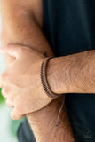 Rodeo Rally - Brown Bracelet - Paparazzi Accessories Bracelet Bedazzle Me Pretty Mobile Fashion Boutique