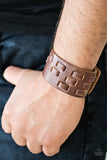 Rodeo Rampage - Brown Bracelet - Paparazzi Accessories Bracelet Bedazzle Me Pretty Mobile Fashion Boutique