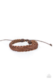 Rodeo Roundup - Brown Bracelet - Paparazzi Accessories Bracelet Bedazzle Me Pretty Mobile Fashion Boutique