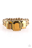 Rogue Royal - Brass Ring - Paparazzi Accessories Ring Bedazzle Me Pretty Mobile Fashion Boutique