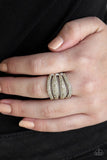 Roll Out The Diamonds - Brown Ring - Paparazzi Accessories Ring Bedazzle Me Pretty Mobile Fashion Boutique