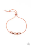 Roll Out the Radiance - Copper Bracelet - Paparazzi Accessories Bracelet Bedazzle Me Pretty Mobile Fashion Boutique