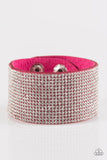 Roll With The Punches - Pink Bracelet - Paparazzi Accessories Bracelet Bedazzle Me Pretty Mobile Fashion Boutique
