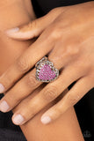 Romantic Escape - Pink Ring - Paparazzi Accessories Ring Bedazzle Me Pretty Mobile Fashion Boutique