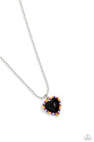 Romantic Ragtime - Black Necklace - Paparazzi Accessories Necklace Bedazzle Me Pretty Mobile Fashion Boutique