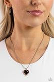 Romantic Ragtime - Black Necklace - Paparazzi Accessories Necklace Bedazzle Me Pretty Mobile Fashion Boutique
