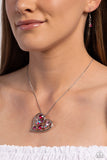 Romantic Recognition - Pink Necklace - Paparazzi Accessories Necklace Bedazzle Me Pretty Mobile Fashion Boutique