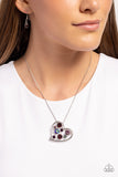 Romantic Recognition - Purple Necklace - Paparazzi Accessories Necklace Bedazzle Me Pretty Mobile Fashion Boutique