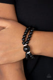 Romantic Redux - Black Bracelet - Paparazzi Accessories Bracelet Bedazzle Me Pretty Mobile Fashion Boutique