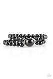 Romantic Redux - Black Bracelet - Paparazzi Accessories Bracelet Bedazzle Me Pretty Mobile Fashion Boutique