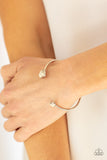 Romantically Rustic - White Bracelet - Paparazzi Accessories Bracelet Bedazzle Me Pretty Mobile Fashion Boutique