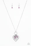 Romeo Romance - Purple Necklace - Paparazzi Accessories Necklace Bedazzle Me Pretty Mobile Fashion Boutique