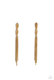Ropin Rodeo Queen - Gold Post Earrings - Paparazzi Accessories Post Earrings Bedazzle Me Pretty Mobile Fashion Boutique