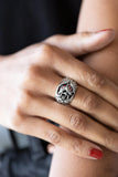 Rose Garden Refinement - Red Ring - Paparazzi Accessories Ring Bedazzle Me Pretty Mobile Fashion Boutique