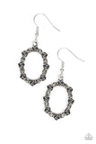 Rosy Royal - Silver Earrings - Paparazzi Accessories Earrings Bedazzle Me Pretty Mobile Fashion Boutique