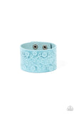 Rosy Wrap Up - Blue Bracelet - Paparazzi Accessories Bracelet Bedazzle Me Pretty Mobile Fashion Boutique