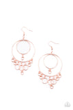 Roundabout Radiance - Copper Earrings - Paparazzi Accessories Earrings Bedazzle Me Pretty Mobile Fashion Boutique